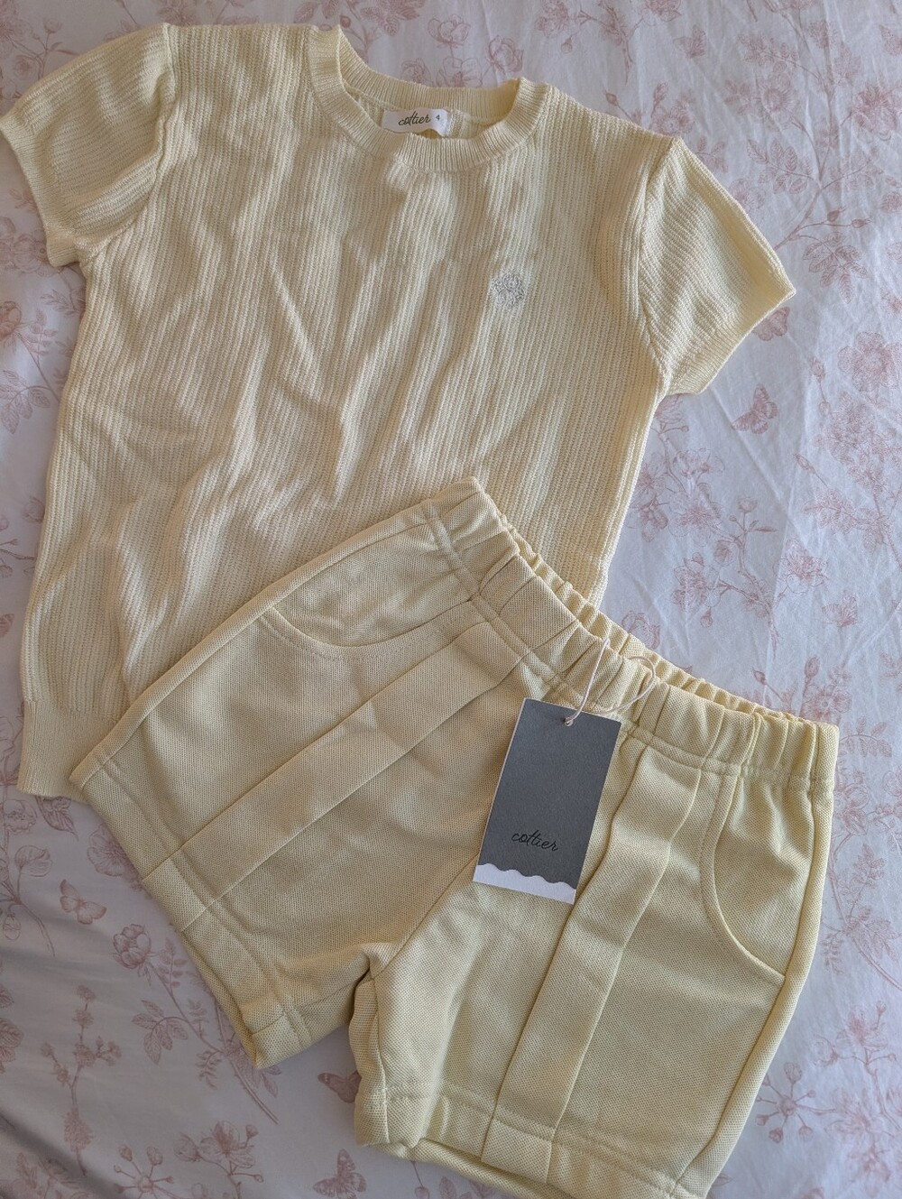 Cottier Boys Butter Yellow Set 4T